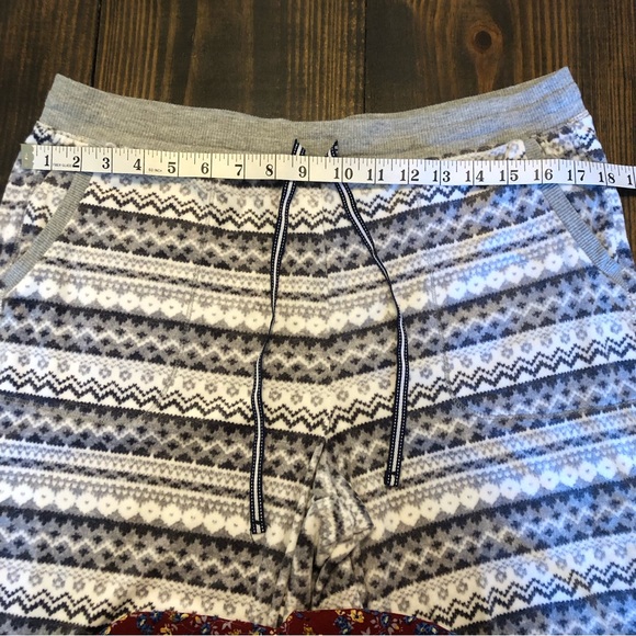 Nautica Fair Isle Pajama Set Soft Cozy Loungewear With Pockets Woman’s Size M - Picture 6 of 16